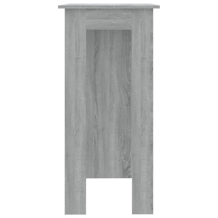 Masă de bar cu raft, stejar Sonoma gri, 102x50x103,5 cm, PAL - WALTI WALTI