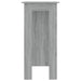Masă de bar cu raft, stejar Sonoma gri, 102x50x103,5 cm, PAL - WALTI WALTI