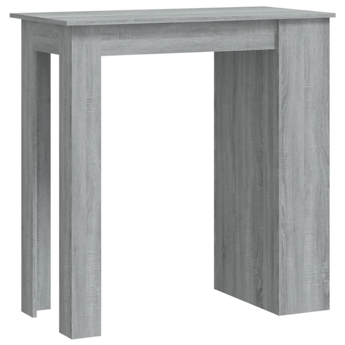 Masă de bar cu raft stejar sonoma gri 102x50x103,5 cm PAL - WALTI WALTI