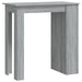 Masă de bar cu raft stejar sonoma gri 102x50x103,5 cm PAL - WALTI WALTI