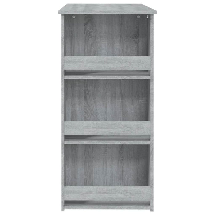 Masă de bar cu raft stejar sonoma gri 102x50x103,5 cm PAL - WALTI WALTI