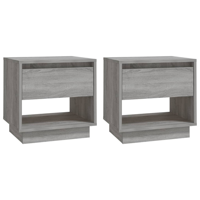 Noptiere, stejar gri sonoma, 2 buc., 45x34x44 cm, PAL - WALTI WALTI
