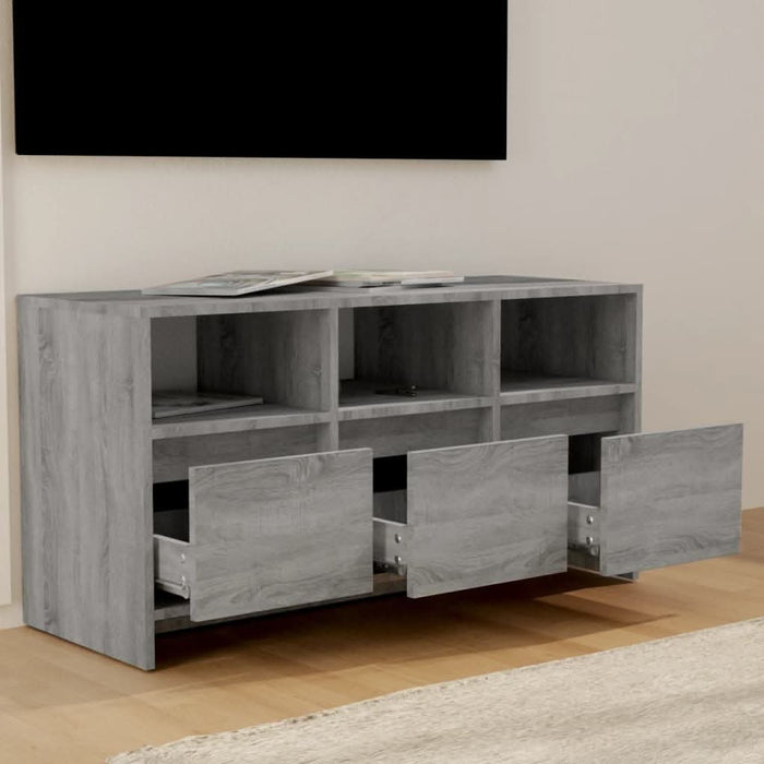 Comodă TV, stejar gri sonoma, 102x37,5x52,5 cm, PAL - WALTI WALTI