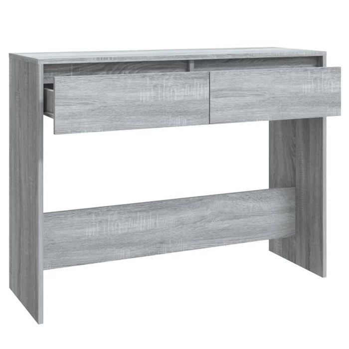 Masă consolă, stejar sonoma gri, 100x35x76,5 cm, PAL - WALTI WALTI