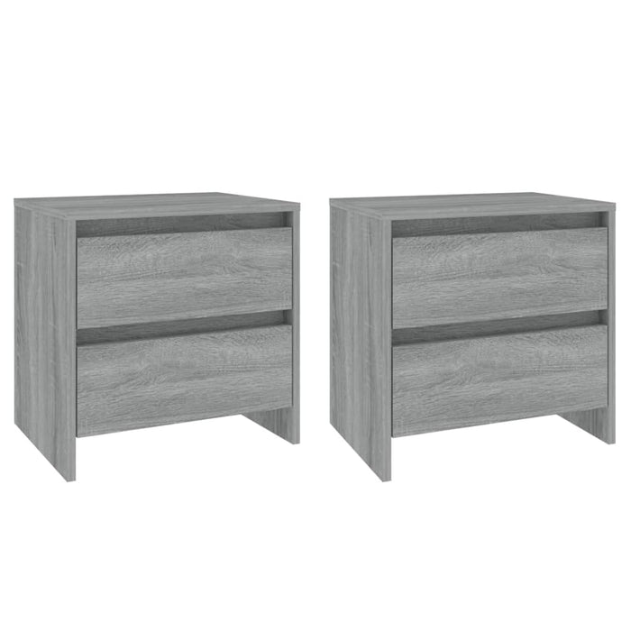 Noptiere, 2 buc., stejar sonoma gri, 45x34,5x44,5 cm, PAL - WALTI WALTI