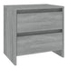 Noptiere, 2 buc., stejar sonoma gri, 45x34,5x44,5 cm, PAL - WALTI WALTI