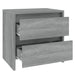 Noptiere, 2 buc., stejar sonoma gri, 45x34,5x44,5 cm, PAL - WALTI WALTI