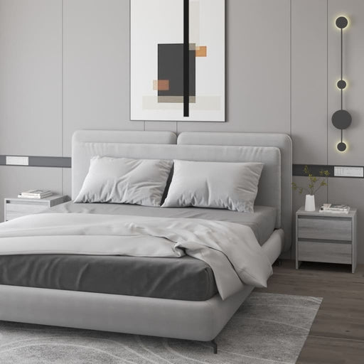 Noptiere, 2 buc., stejar sonoma gri, 45x34,5x44,5 cm, PAL - WALTI WALTI
