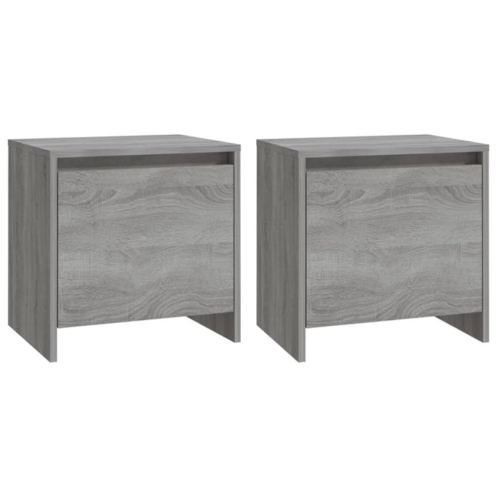 Noptiere, 2 buc., stejar sonoma gri, 45x34x44,5 cm, PAL - WALTI WALTI