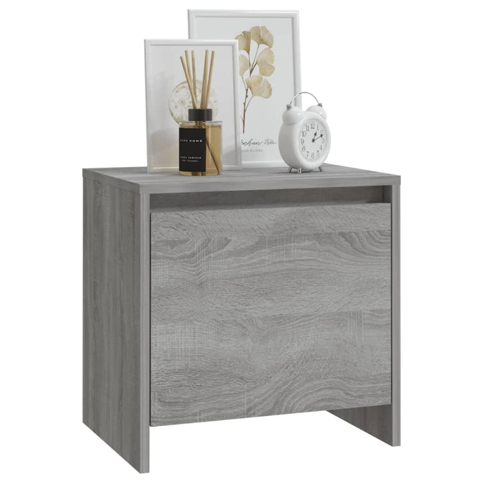 Noptiere, 2 buc., stejar sonoma gri, 45x34x44,5 cm, PAL - WALTI WALTI