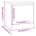 Noptiere, 2 buc., stejar sonoma gri, 45x34x44,5 cm, PAL - WALTI WALTI