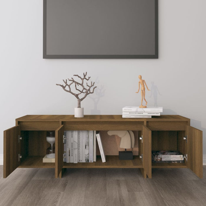 Comodă TV, stejar maro, 120x30x40,5 cm, lemn prelucrat WALTI