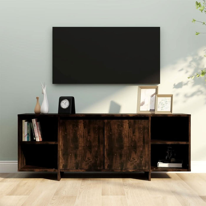 Comodă TV, stejar fumuriu, 130x35x50 cm, PAL - WALTI WALTI