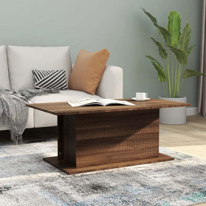 Măsuță de cafea, stejar maro, 102x55,5x40 cm, lemn prelucrat - WALTI WALTI