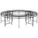 Bancă circulară de copac, negru, Ø160 cm, oțel - WALTI WALTI