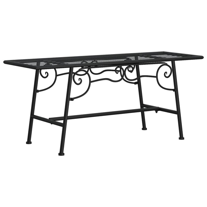 Bancă de copac, negru, 110 cm, oțel - WALTI WALTI