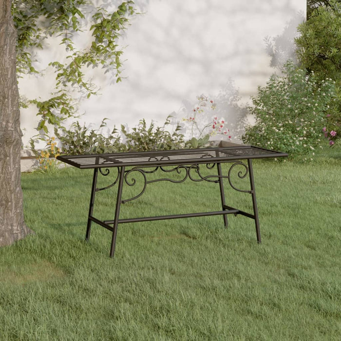 Bancă de copac, negru, 110 cm, oțel - WALTI WALTI
