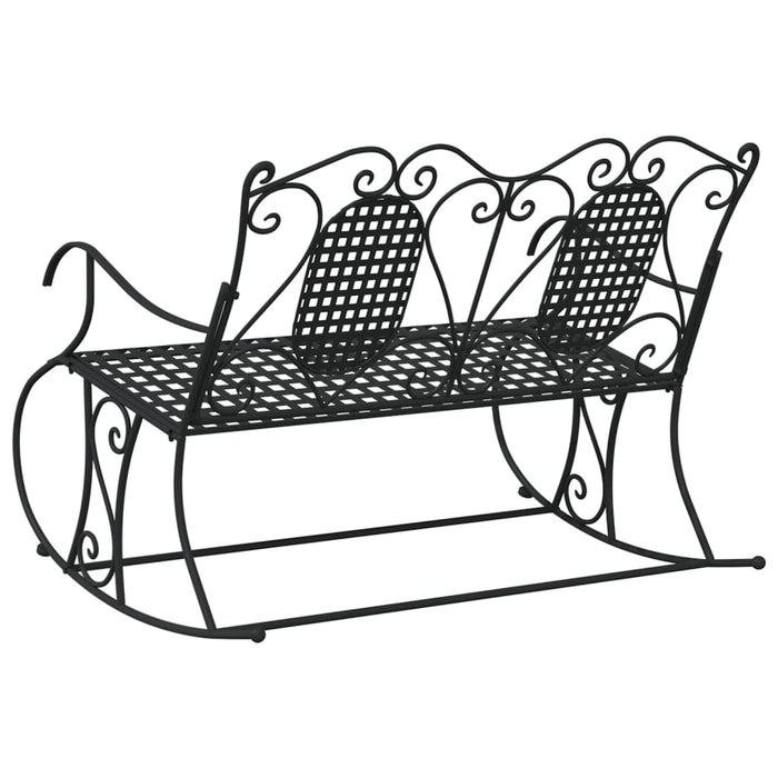 Bancă balansoar cu 2 locuri, negru, 113 cm, oțel - WALTI WALTI