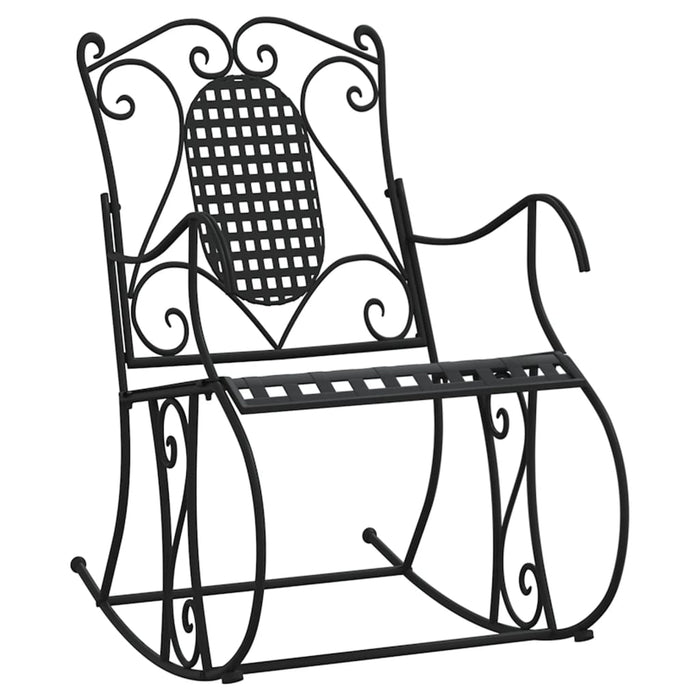 Bancă balansoar, negru, 84 cm, oțel - WALTI WALTI
