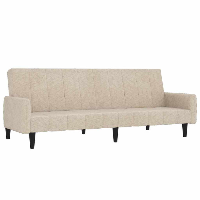 Canapea extensibilă cu 2 locuri, crem, microfibră WALTI