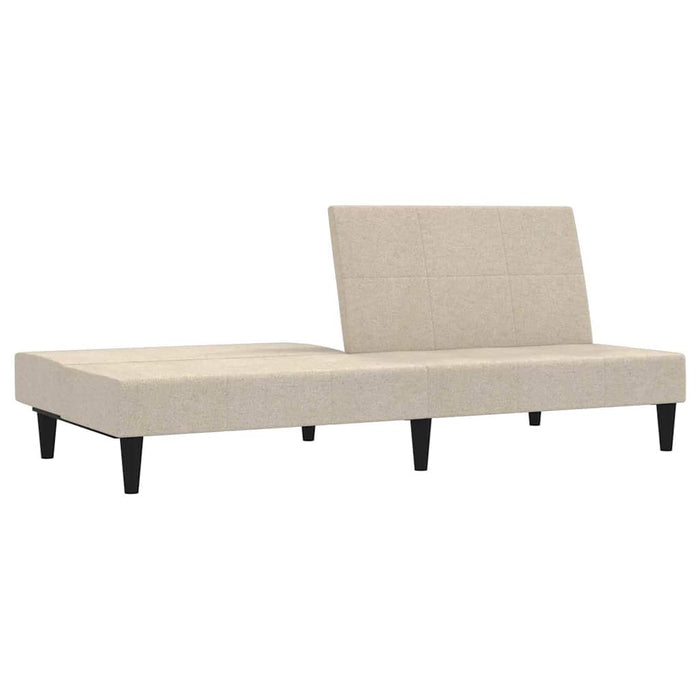 Canapea extensibilă cu 2 locuri, crem, microfibră WALTI