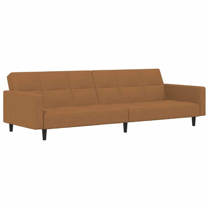 Canapea extensibilă cu 2 locuri, gri taupe, microfibră WALTI