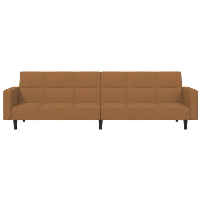 Canapea extensibilă cu 2 locuri, gri taupe, microfibră WALTI