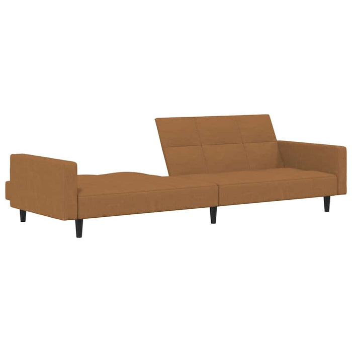 Canapea extensibilă cu 2 locuri, gri taupe, microfibră WALTI