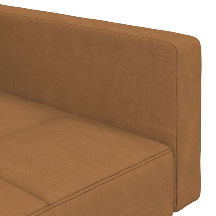 Canapea extensibilă cu 2 locuri, gri taupe, microfibră WALTI