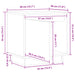 Noptiere, 2 buc, maro miere, 40x30x40 cm, lemn masiv de pin - WALTI WALTI