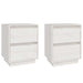 Noptiere, 2 buc., alb, 40x35x50 cm, lemn masiv de pin - WALTI WALTI