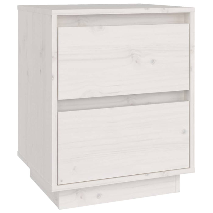 Noptiere, 2 buc., alb, 40x35x50 cm, lemn masiv de pin - WALTI WALTI