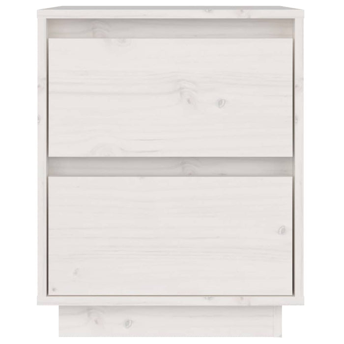 Noptiere, 2 buc., alb, 40x35x50 cm, lemn masiv de pin - WALTI WALTI