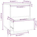 Noptiere, 2 buc., alb, 40x35x50 cm, lemn masiv de pin - WALTI WALTI