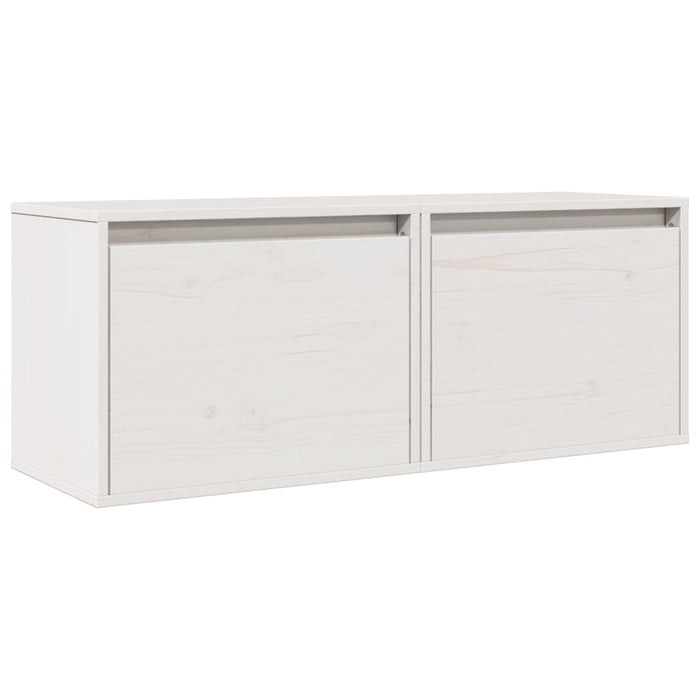 Dulapuri de perete, 2 buc., alb, 45x30x35 cm, lemn masiv de pin - WALTI WALTI