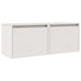 Dulapuri de perete, 2 buc., alb, 45x30x35 cm, lemn masiv de pin - WALTI WALTI