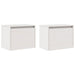 Dulapuri de perete, 2 buc., alb, 45x30x35 cm, lemn masiv de pin - WALTI WALTI