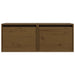 Dulapuri de perete 2 buc. maro miere 45x30x35 cm lemn masiv pin - WALTI WALTI