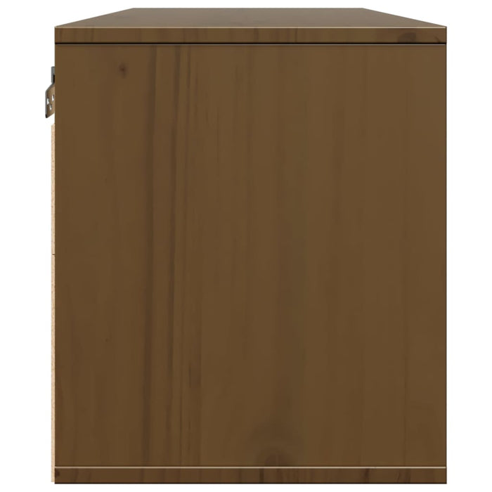 Dulapuri de perete 2 buc. maro miere 45x30x35 cm lemn masiv pin - WALTI WALTI