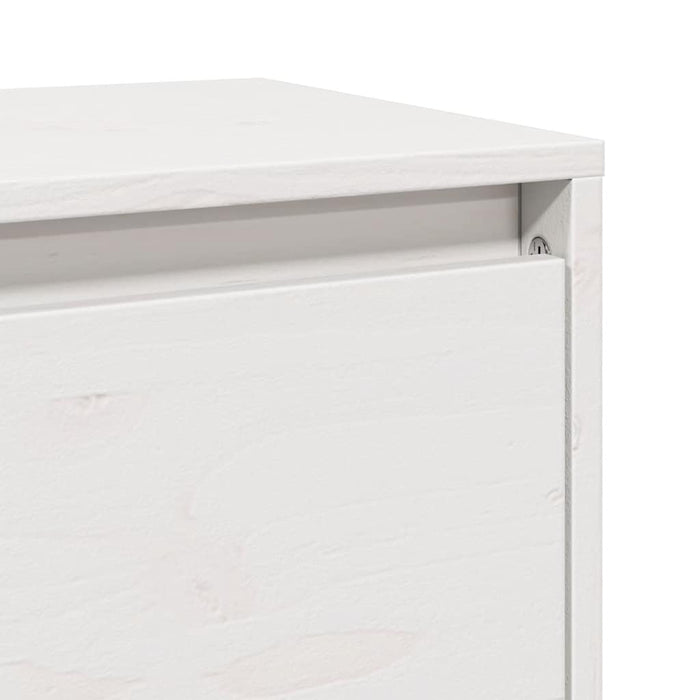 Dulapuri de perete 2 buc. alb, 80x30x35 cm, lemn masiv de pin - WALTI WALTI