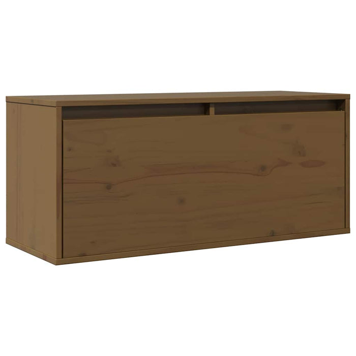 Dulap de perete, maro miere, 80x30x35 cm, lemn masiv de pin WALTI