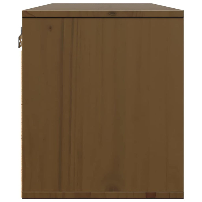 Dulap de perete, maro miere, 80x30x35 cm, lemn masiv de pin WALTI
