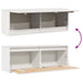 Dulap de perete, alb, 100x30x35 cm, lemn masiv de pin - WALTI WALTI
