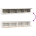 Dulapuri de perete 2 buc., alb, 100x30x35 cm, lemn masiv de pin - WALTI WALTI