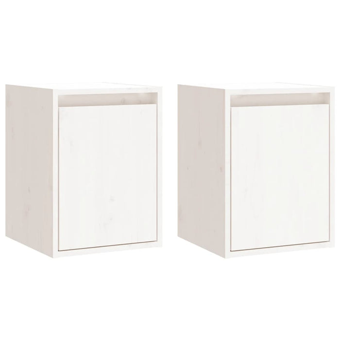 Dulapuri de perete 2 buc. alb, 30x30x40 cm, lemn masiv de pin - WALTI WALTI