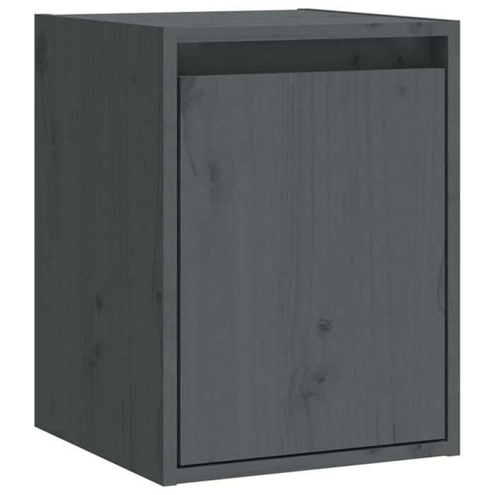 Dulapuri de perete 2 buc. gri, 30x30x40 cm, lemn masiv de pin - WALTI WALTI