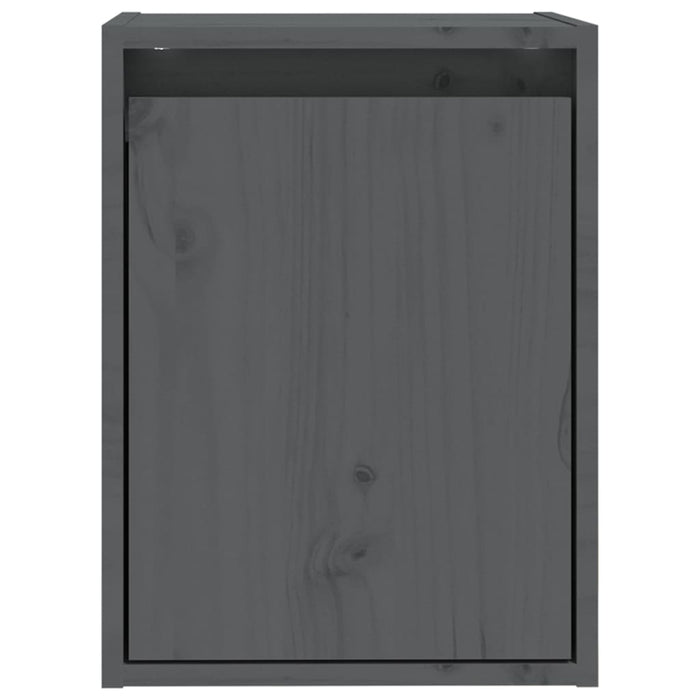 Dulapuri de perete 2 buc. gri, 30x30x40 cm, lemn masiv de pin - WALTI WALTI