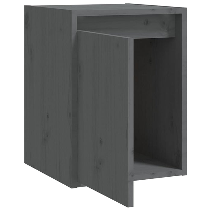 Dulapuri de perete 2 buc. gri, 30x30x40 cm, lemn masiv de pin - WALTI WALTI