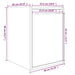 Dulapuri de perete 2 buc. gri, 30x30x40 cm, lemn masiv de pin - WALTI WALTI
