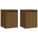 Dulapuri perete 2 buc, maro miere, 30x30x40 cm, lemn masiv pin - WALTI WALTI